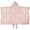Princess and Ballerina, variant on Princess and Mushroom Pink Pattern Teens Hooded Bath Towel Wrap for Ages 3 To 12,Quick Dry Lightweight Soft Microfiber Bath Beach Pool,50"x30"