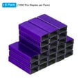 thumbnail image 3 of Unique Bargains Staples for Stapler, 6 Pack(1000Pcs Staples Per Pack) #10 Mini 3/16 Inch Length Staples Jam Free Purple, 3 of 7