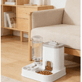 thumbnail image 6 of 1-10L Automatic Pet Feeder & Water Dispenser - Integrated Food & Water Bowl, Elevated Double Bowl for Dogs Cats, Easy-Clean Pet Hydration Solution with Neck Protection, 7.48*7.87*9.25in, Gray, 6 of 8