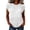 White, variant on Women's Open Knit Sweater Top, Short Sleeve Crochet Mesh Pullover, Crewneck Hollow Out Summer Casual Shirt