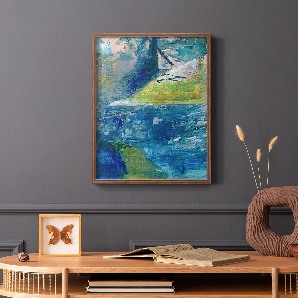 Spring Winds VI in Brown Solid Wood 11 x 14 Framed Print
