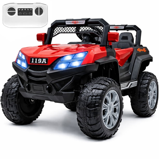 Carro Montable Electrico Little monkey Buggy Rojo Luces
