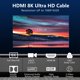 thumbnail image 4 of Cable HDMI Eareyesail 8K HDMI 2.1 de 12 m (40 pies) de ultra alta velocidad, 4 of 7