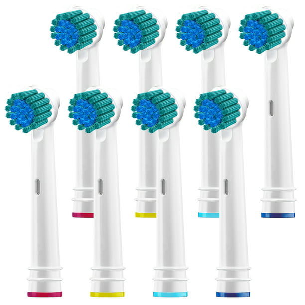 Replacement Brush Heads Compatible With Oral B- Sensitive Gum Care Electric Toothbrush  Heads - Pk of 8 Generic Sensitive Clean Brushes- Fits Oral-b Braun 7000,  Pro 1000, 9600, 500, 3000, 8000 - Walmart.com