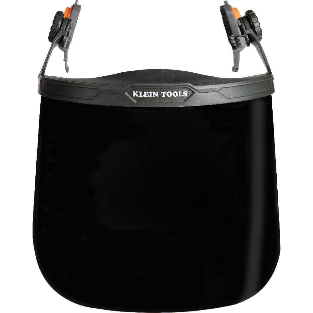 Klein Tools Face Shield, Full Brim Gray Tint