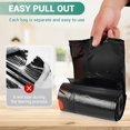 thumbnail image 4 of SWIHELP Drawstring Trash Bags 280 Counts 4 Gallon Garbage Bags 15 Liters Plastic Trash Can Liners Waste Basket Bin Liners, 4 of 6