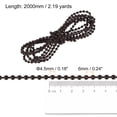 thumbnail image 2 of Unique Bargains Chaîne Perlée de 2,19 Verges pour Stores à Rouleau, Cordon pour Pièces de Réparation de Fenêtre, Café, 2 of 5