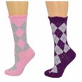 thumbnail image 1 of Sierra Socks Chaussettes Étincelantes en Coton Lurex Argyle pour Femmes à Coupe Ras du Cou, 1 of 5