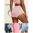 thumbnail image 5 of GAI YI Plus size Women's Briefs Coverage Underwear Jacquard Ladies Panties for Women Women's High-Waist Light Tummy Control Girdle Panties 2Black+2Pink 2XL, 5 of 8