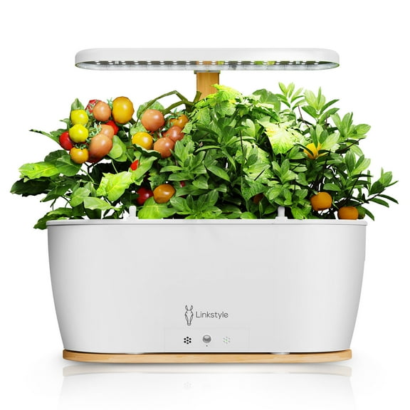 TSV Hydroponics Growing System, Smart Herb Garden Kit with Adjustable LED Lights and Smart Sensors, APP & WiFi Controlled, Pump System, Automatic Timer