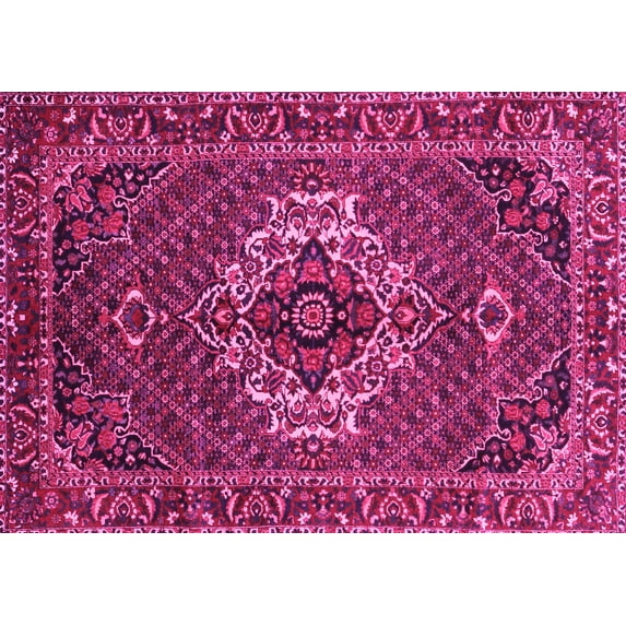 Ahgly Company Indoor Rectangle Persian Pink Traditional Area Rugs, 4' x 6'
