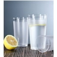 thumbnail image 6 of Plastic Cups Reusable,Unbreakable Plastic Drinking Glasses [Set of 12] Drinking Cups for Kitchen, Stackable,Dishwasher Safe Plastic Drinking Cups (20oz,Clear), 6 of 9