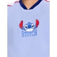 thumbnail image 3 of Stitch Girls Active V-Neck Graphic Jersey with Short Sleeves, Sizes 4-12, 3 of 7