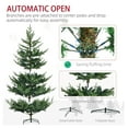 thumbnail image 6 of 6ft Artificial Christmas Tree, Nordic Pine Hinged Xmas Tree with 795 Tips, Wide Steel Base, Auto Open, Realistic Branches, 6 of 9