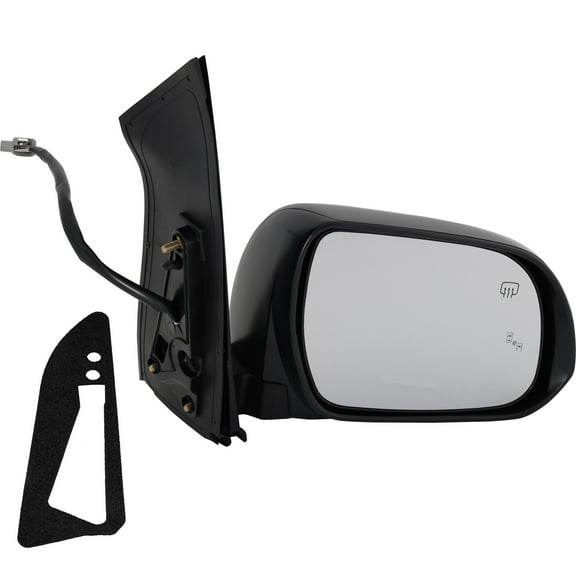 MIRROR Compatible For 2015-2017 Toyota Sienna Right Passenger Heated Power Glass In-housing Signal Light With memory Paintable