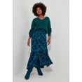 thumbnail image 3 of Joe Browns Women's Plus Size Crinkle Ruffle Maxi Skirt, 3 of 6