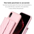 thumbnail image 4 of ELEHOLD Crossbody Wallet Case for iPhone XR, Soft PU Leather Card Holder Magnetic Flip Folio Purse Case with Lanyard 6.1 Inch,Pink, 4 of 6