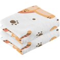 thumbnail image 2 of SKYSONIC 16"x28" Face Hand Towel Set, Cute Tiger Pattern White Background Cotton Washcloths, Quick-Dry Highly Absorbent Bath Towels 2 PCS for Bathroom Ktichen Travel SPA Gym, 2 of 7