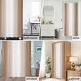 thumbnail image 6 of Ombre Beige Fabric Shower Curtain Gradient Color Washable Shower Curtains for Bathroom, Waterproof Bath Curtain with Hooks Home Decor 72x72in, 6 of 8
