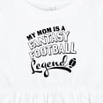 thumbnail image 4 of Inktastic My Mom is a Fantasy Football Legend Girls Baby Dress, 4 of 5