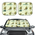 thumbnail image 2 of Gaeub Avocado for Exercise Foldable Auto Sun Blocker Visor, Sunshade for Car Front Window, Keeps Your Vehicle Cool - Small, 2 of 7