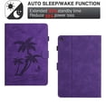 thumbnail image 4 of for Amazon Kindle Fire HD8 / HD8 Plus 2020/2022 Smart Auto Sleep/Wake Cover with Pencil Holder, Tree Pattern PU Leather Card/Stylus Holder Folding Stand Anti-Scratch Cover, Purple, 4 of 6