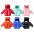thumbnail image 5 of JANDEL Winter Down Coats for Kids Baby Boys Girls Light Puffer Padded Jacket Bear Hoods Infant Outerwear, 5 of 6