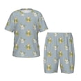thumbnail image 1 of Fotbe Baby Elephant Giraffe Pijama Estampada de 2 Piezas para Niños – Ropa de Dormir de Manga Corta Cómoda para Niños y Niñas, Camiseta y Shorts de Algodón-Large, 1 of 6