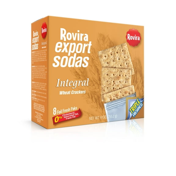 Rovira Export Sodas Wheat Crackers, 9oz Box