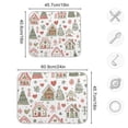 thumbnail image 4 of Yayeee Dish Drying Mat for Kitchen Counter 16"x18" Microfiber Absorbent Pad, Nordic Christmas House, 4 of 7