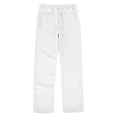 thumbnail image 4 of HAOTAGS Boys Suits Pants,Elastic Waist Performance Autumn School Uniform Trousers White 9-10T, 4 of 5