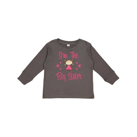 

Inktastic The Big Sister Girls Long Sleeve Toddler T-Shirt