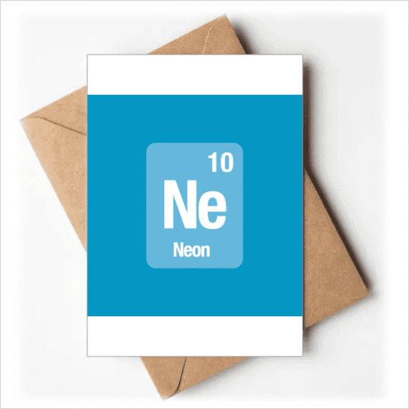 Ne Neon Checal Element Science Greeting Cards You are Invited Invitations