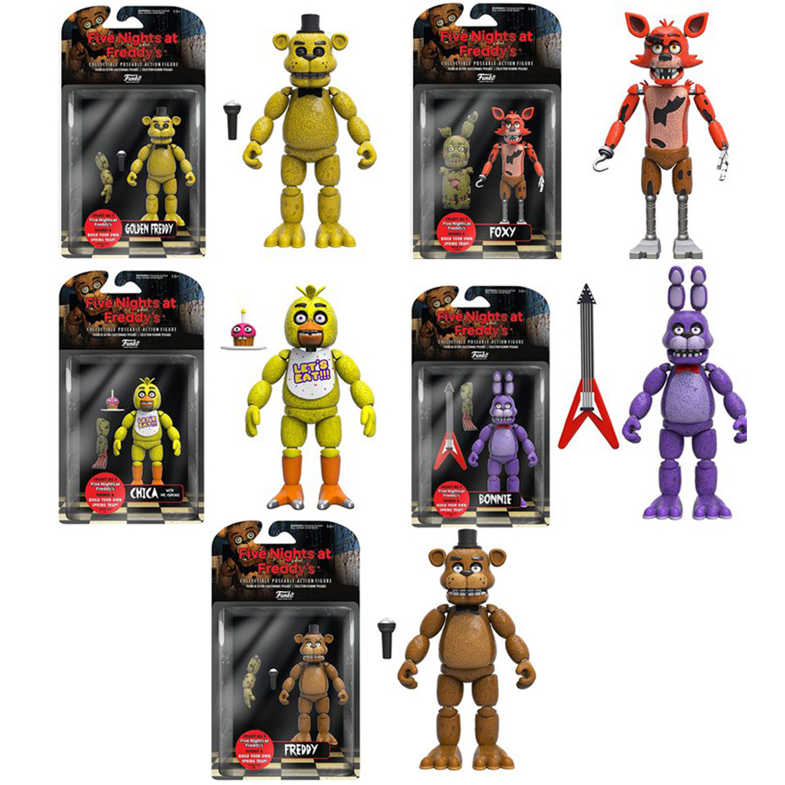 FNAF Security Breach Action Figures Movable, Anime Figure PVC Model
