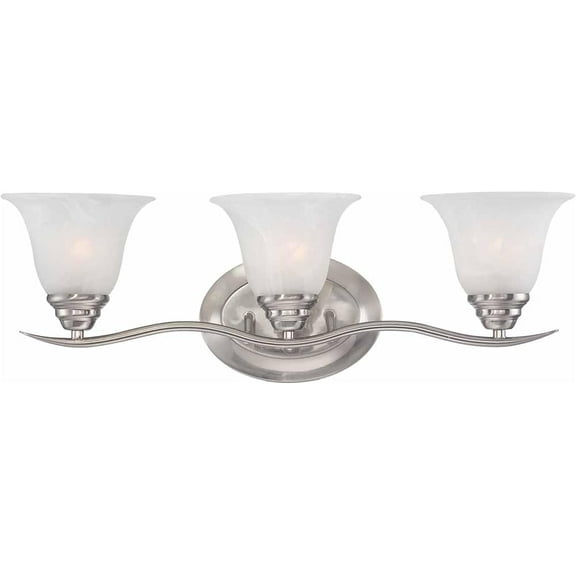 Volume Lighting V5233-33 Trinidad 3-Light Brushed Nickel Bathroom Vanity