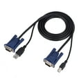thumbnail image 3 of Cable VGA para conmutador KVM, Cable de conmutador KVM USB 2.0 de 1,5 M Cable de conmutador KVM USB diseñado para precisión, 3 of 7