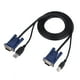 thumbnail image 1 of Cable de interruptor KVM USB 2,0 de 1,5 M, Cable multifuncional conveniente para ordenador PC, 1 of 8