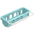 thumbnail image 2 of Goowood Kitchen Sink Sponge Holder Caddy Adhesive Soap Organizer Drain Rack Shelf with Towel Bar for Brush Scrubber Storage, 2 of 9