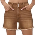 thumbnail image 2 of Summer Denim Hot Shorts Women High Waist Loose Comfy Pants Summer Casual Fashion Daily Jeans with Pockets, 2 of 5