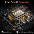 thumbnail image 3 of SANPTENT 15.6 Inch Laptop Computer, 24GB RAM, 256GB SSD, Intel Core i3 Processor, FHD Display, Windows 11 Pro, Wi-Fi 5, BT5, Numpad, for Business and Students., 3 of 7