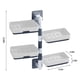 thumbnail image 3 of Porta jabón montado en la pared | Estante de almacenamiento de plástico autoadhesivo giratorio de 1 a 4 capas para baño y cocina | Drenaje rápido | Ahorro de espacio | Blanco | Múltiples tamaños, 3 of 8