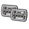 thumbnail image 1 of braveheart 2pcs/set Rugged And Durable 5X7 LED Headlights Angel DRL For Car Light Assembly Easy, 1 of 6
