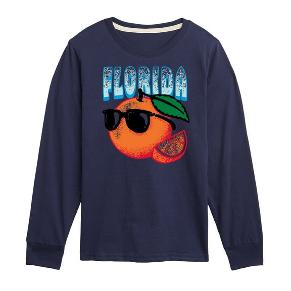 Instant Message - Florida, The Sunshine State Orange - Toddler & Youth Long Sleeve Graphic T-Shirt