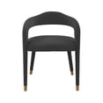 thumbnail image 3 of TOV Furniture Lucia Black Velvet Dining Chair, 3 of 4
