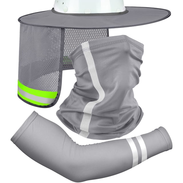 Hard Hat Sun Hard Hat de alta visibilidad con parasol en el cuello