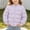 Purple, variant on LOINRODI Girls Padded Jacket, Quilted Button Closure Ribbed Cuff Lightweight Cartoon Print Fall Winter Outerwear Multicolor Size 6-7