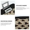 thumbnail image 5 of Lsque Cute Black Dog Printed Luggage Cover, Travel Luggage Protector,Scratch and Dirt Resistant, Fits 18-32 Inch Luggage - Small, 5 of 9