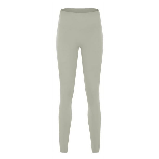 Pantalones de yoga deportivos de cintura alta, elásticos y sin líneas incómodas para mujer de otoño