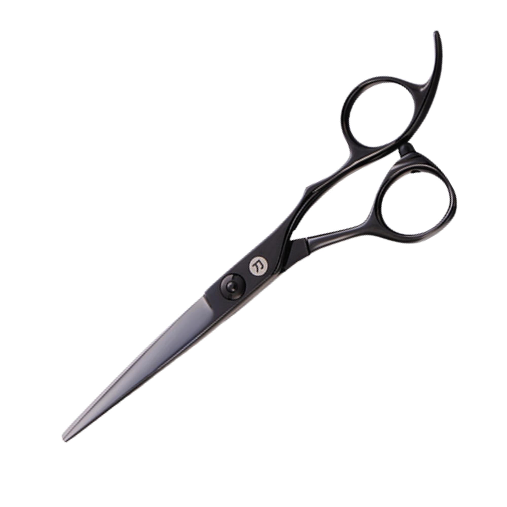 Saki Shears Katana Hair Cutting Scissors for Professionals - Japanese Hair Shears with Black Finish - 5.5 Inches