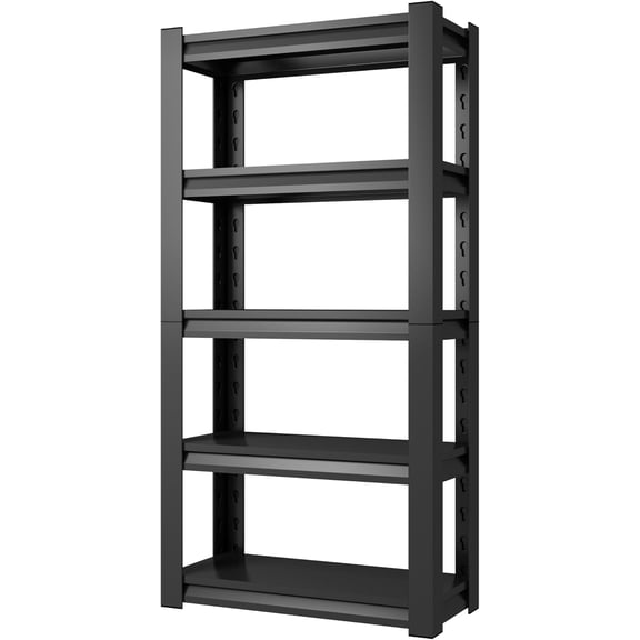 72" H Garage Shelving 2500LBS Heavy Duty Metal Shelving Adjustable 5 Tier Storage Shelves Metal Shelves for Garage Industrial Basement School Warehouse, 15.7" D x 35.4" W x 72" H